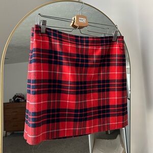 Vintage JCrew plaid mini skirt